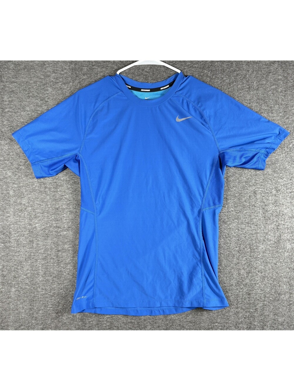 Nike Dri-Fit Men's Medium Short Sleeve Training Running Athletic Shirt Blue